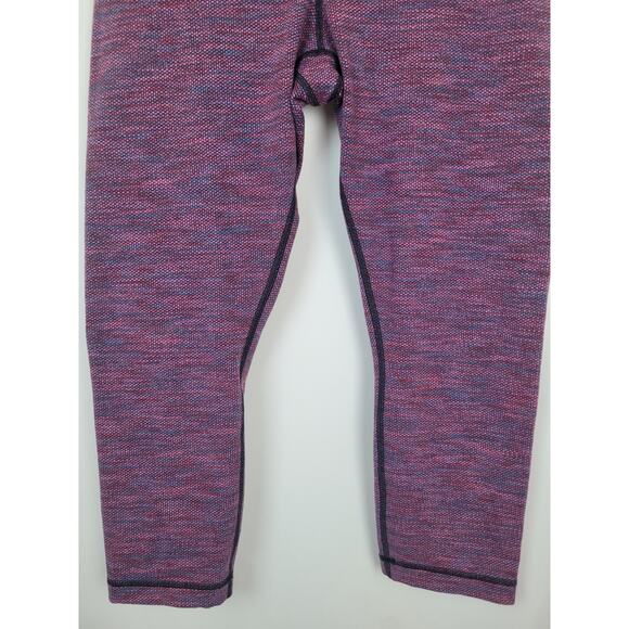Lululemon Womens Leggings Pink Blue Spacedye Crop Leggings Size Small - Picture 3 of 8